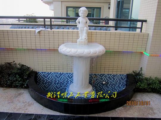 武漢漢白玉石雕噴泉